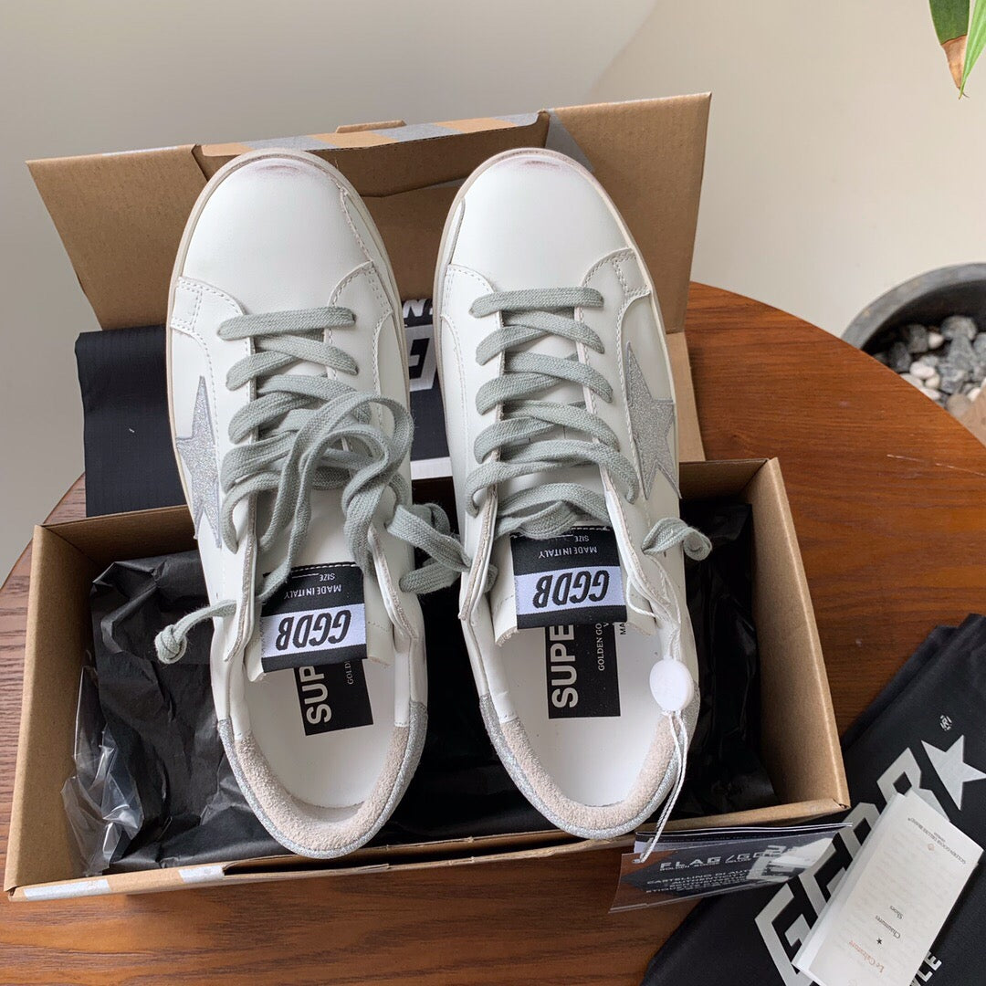 Golden Goose Vintage Distressed Sneakers #163