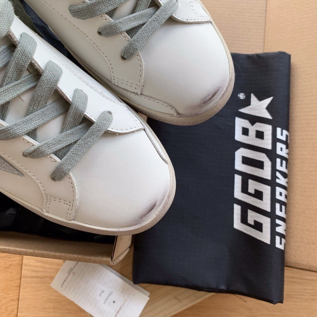 Golden Goose Vintage Distressed Sneakers #163
