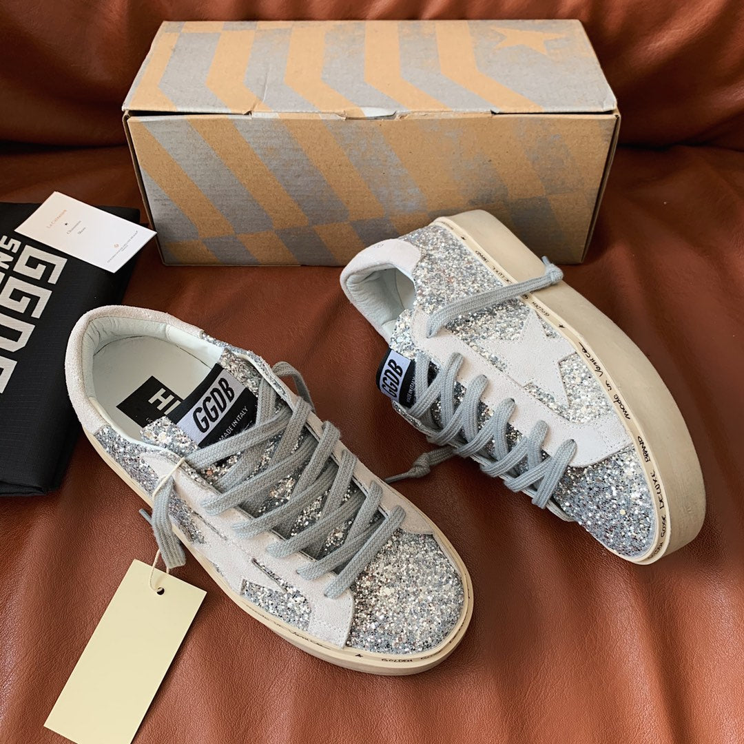 Golden Goose Vintage Distressed Sneakers #053