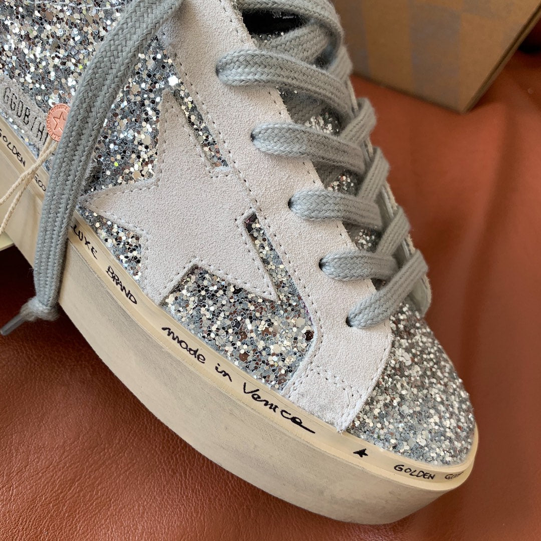 Golden Goose Vintage Distressed Sneakers #053