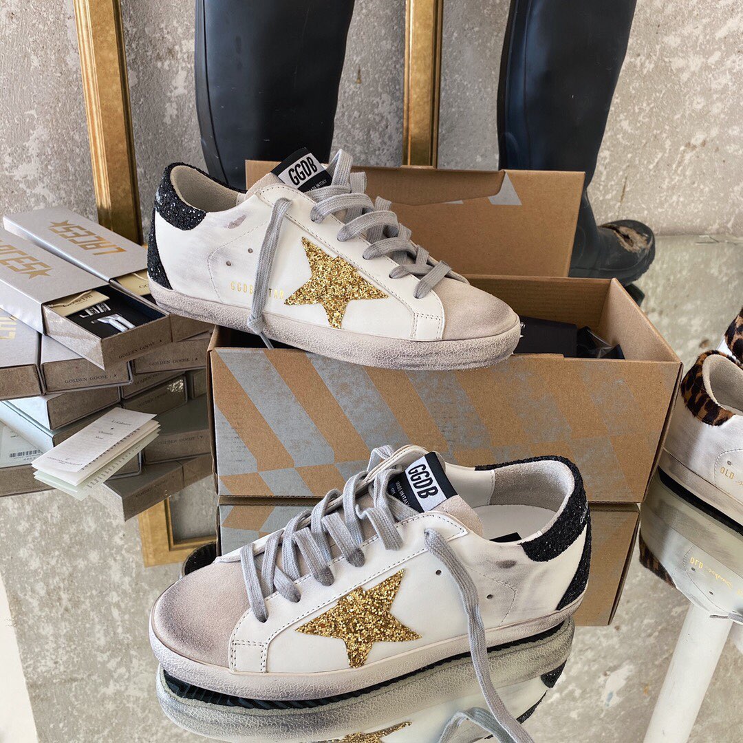 Golden Goose Vintage Distressed Sneakers #228