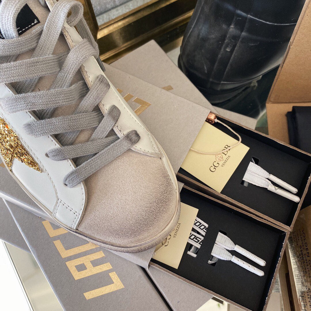 Golden Goose Vintage Distressed Sneakers #228