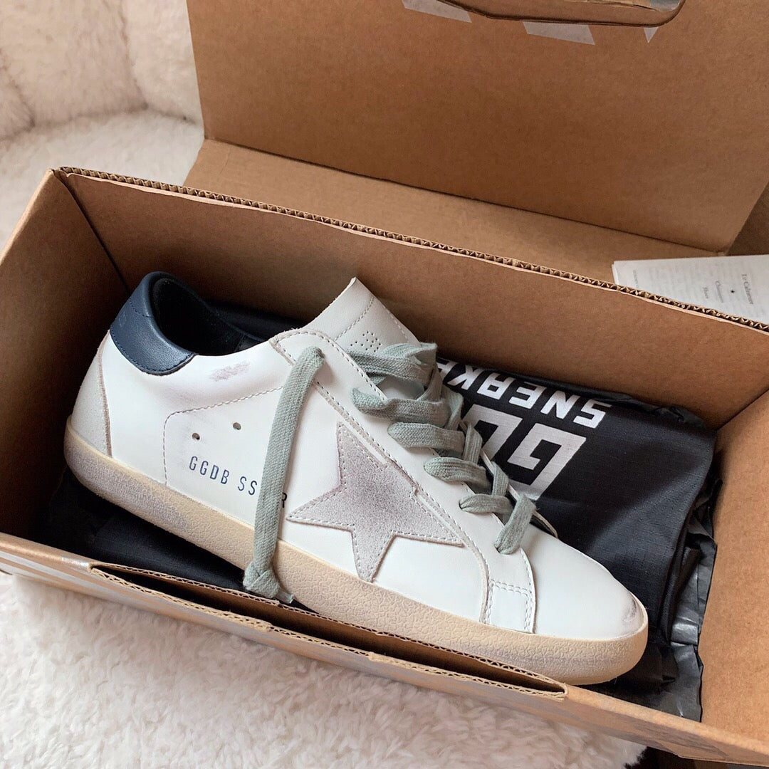Golden Goose Vintage Distressed Sneakers #098