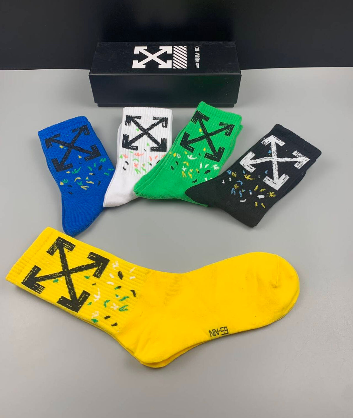 Off-White Pure Cotton Mid-Length Socks III