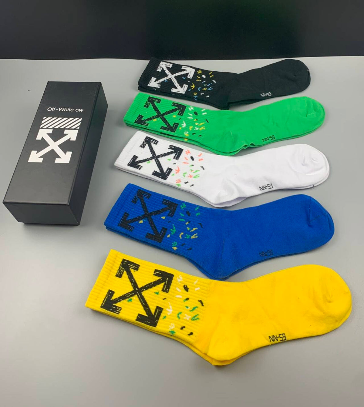 Off-White Pure Cotton Mid-Length Socks III