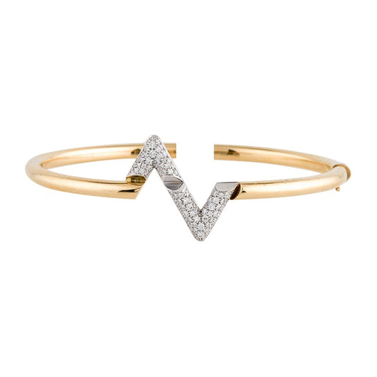 18K Louis Vuitton Volt Upside Down Diamond Bracelet