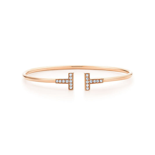 18K Tiffany Diamond Wire Bracelet