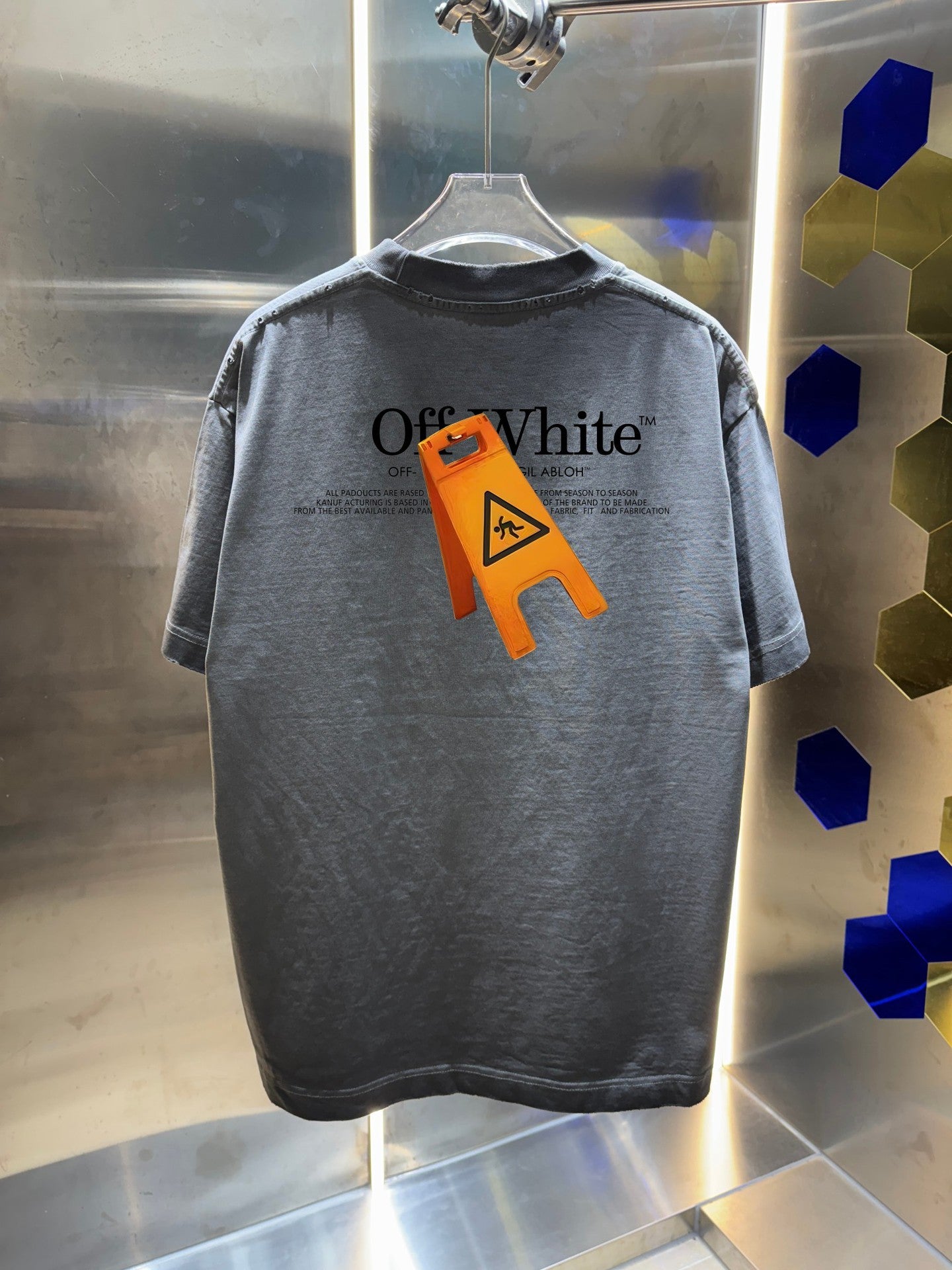 OFF  Distressed graphic T-shirt