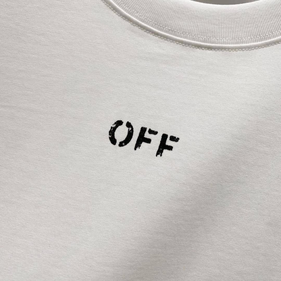 OFF Arrow Logo Cotton T-shirt#40