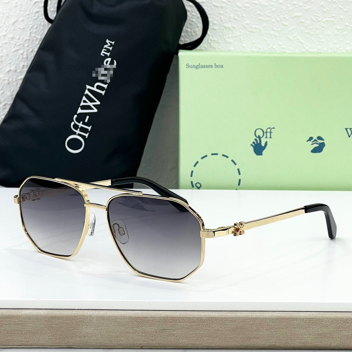 OFF  Arrow logo sunglasses#044