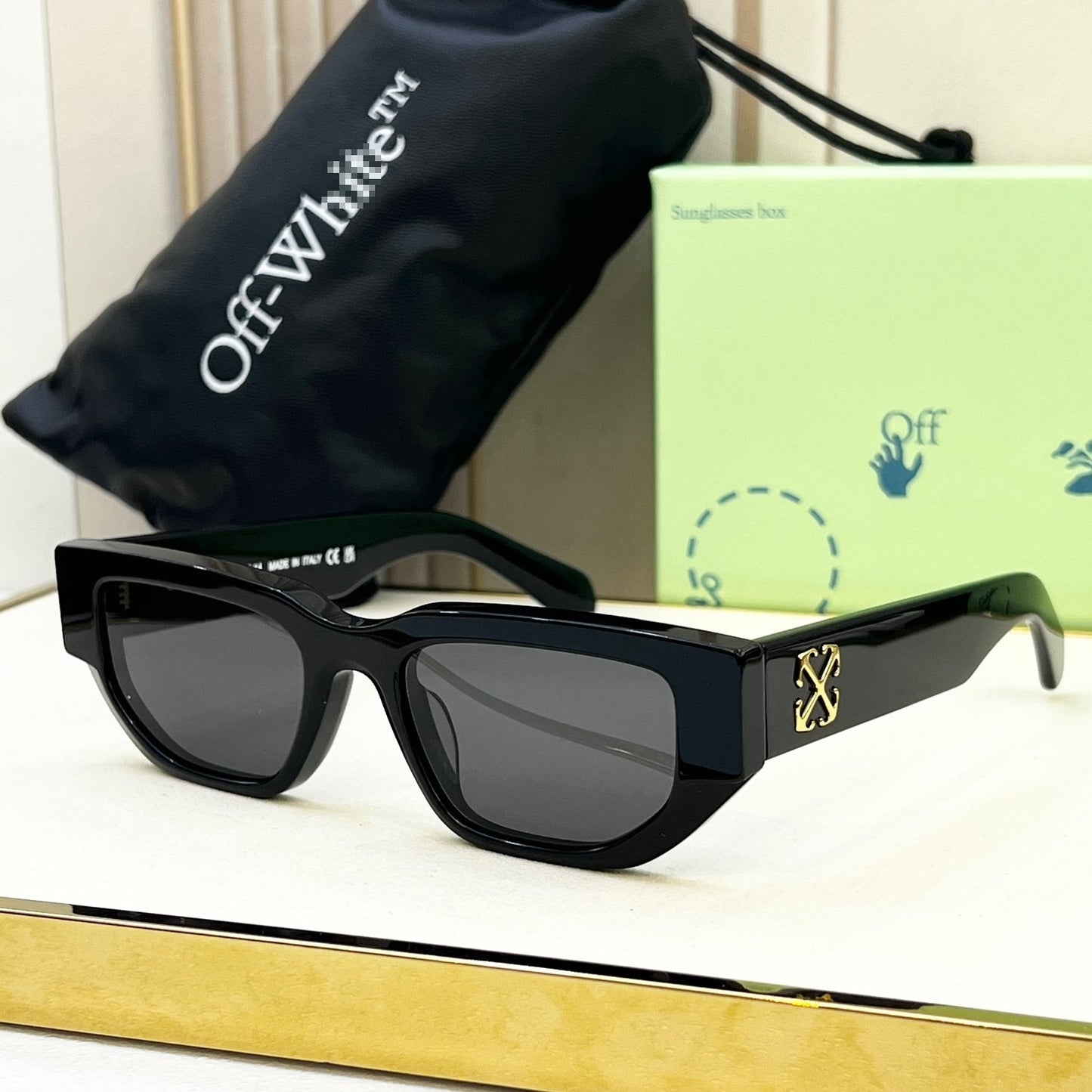 OFF Arrow logo sunglasses#115
