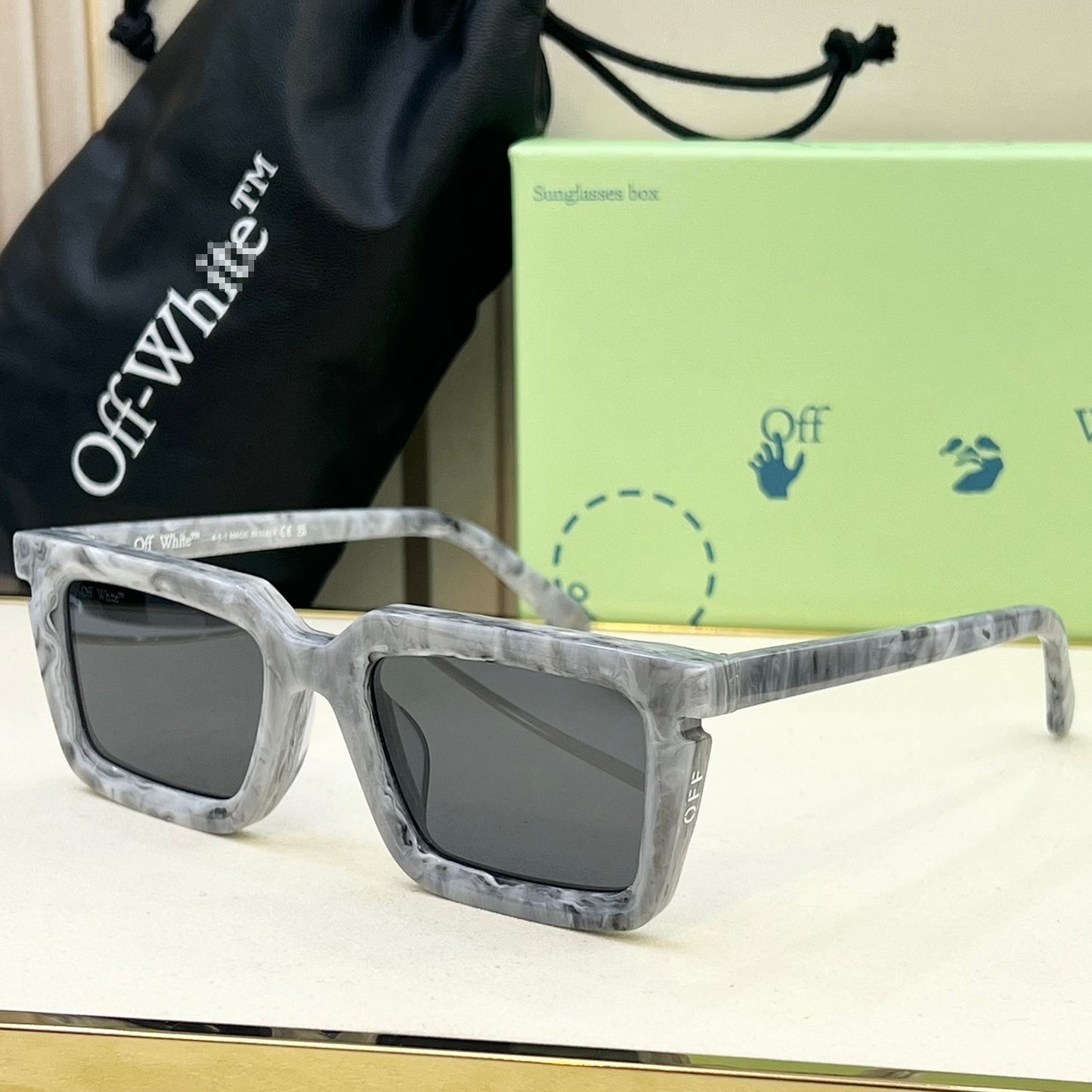 OFF Arrow logo sunglasses#113