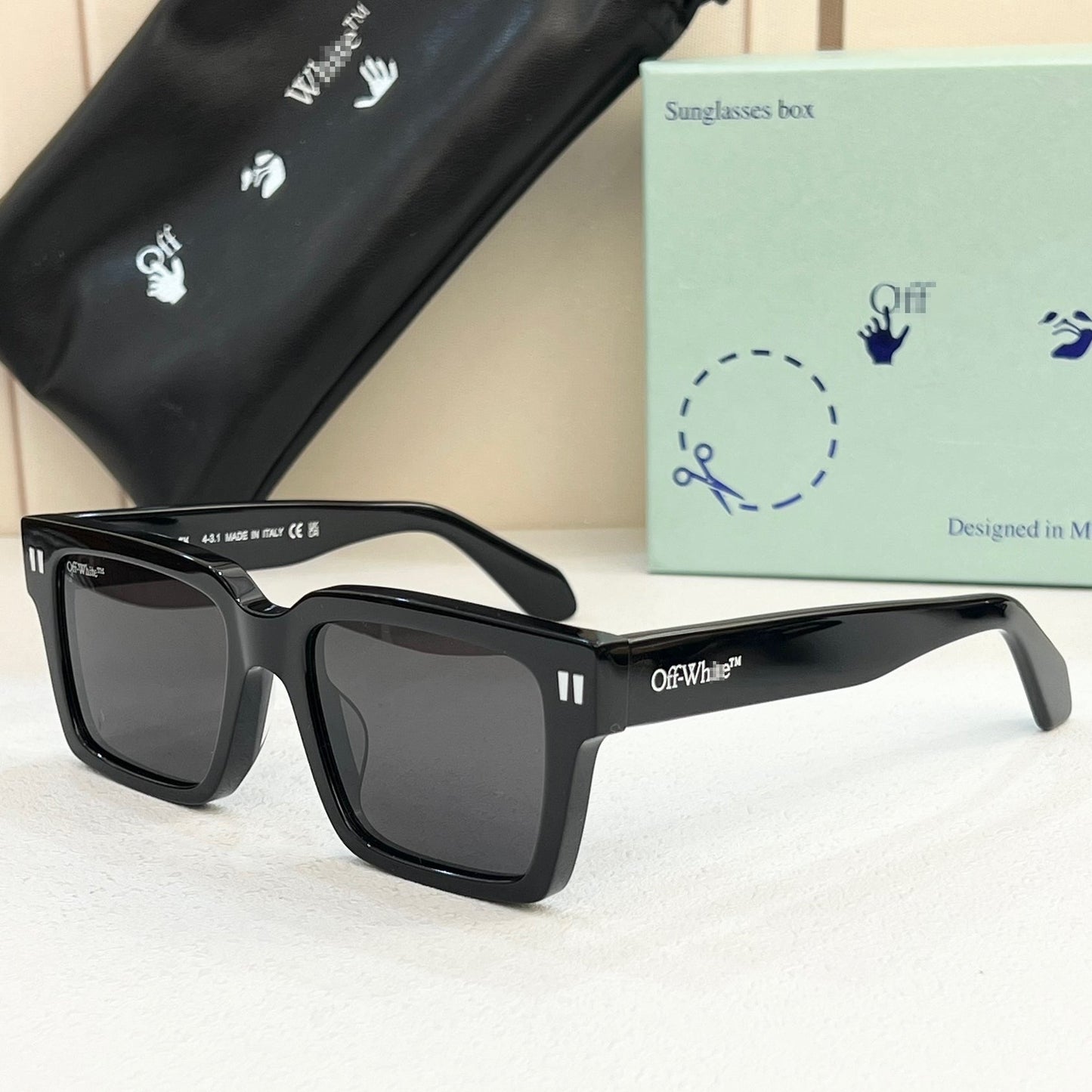 OFF Arrow logo sunglasses#054