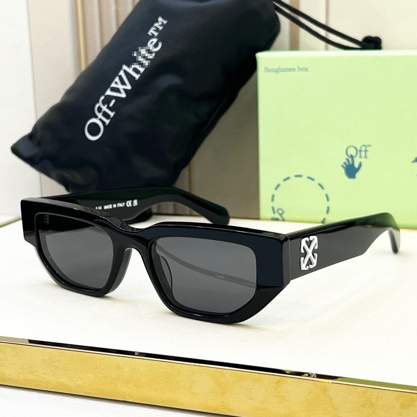 OFF Arrow logo sunglasses#115