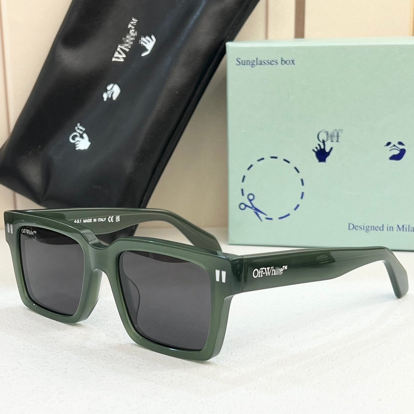 OFF Arrow logo sunglasses#054