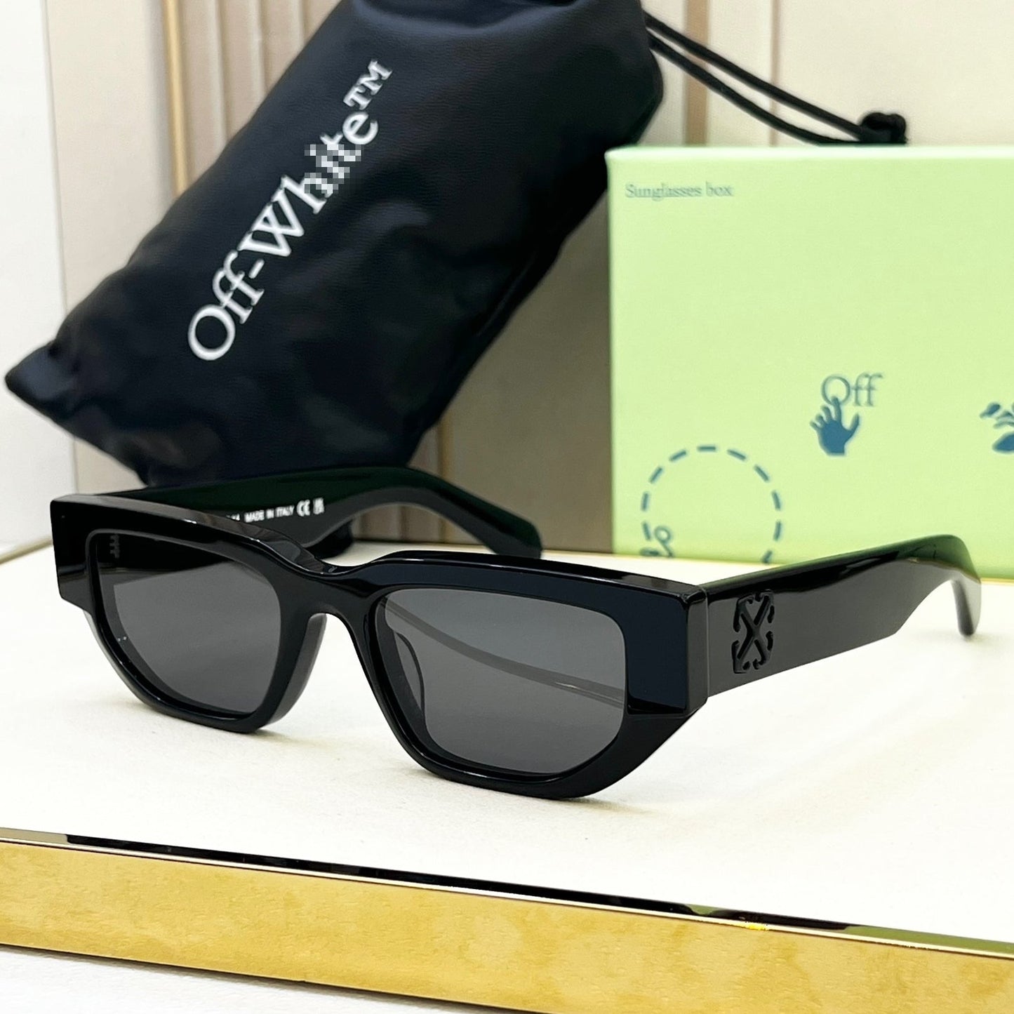 OFF Arrow logo sunglasses#115