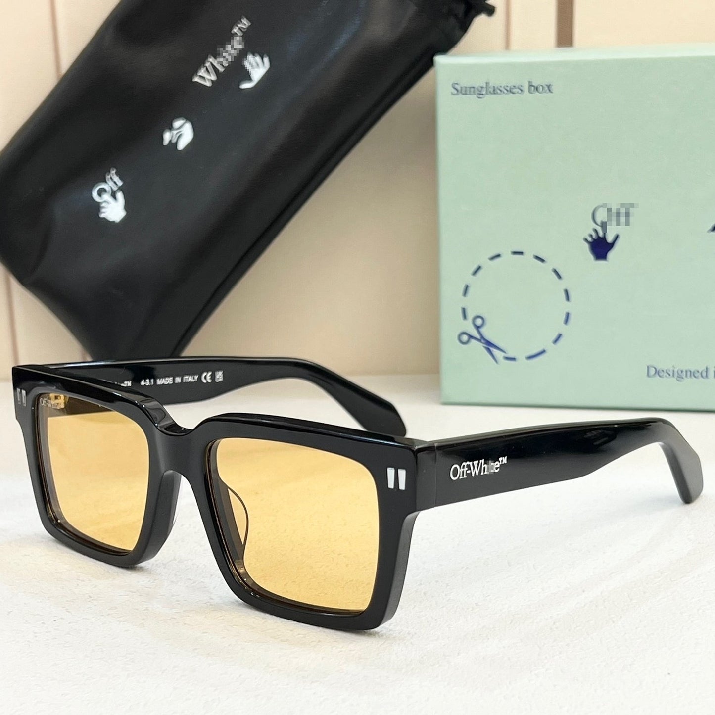 OFF Arrow logo sunglasses#054