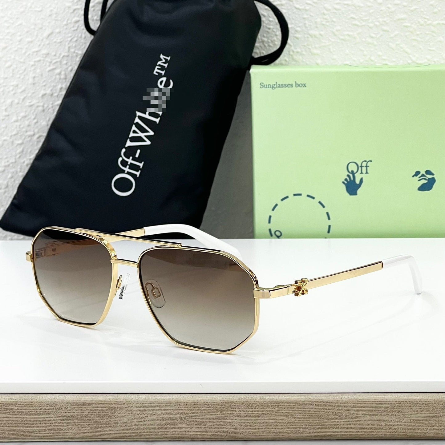 OFF  Arrow logo sunglasses#044