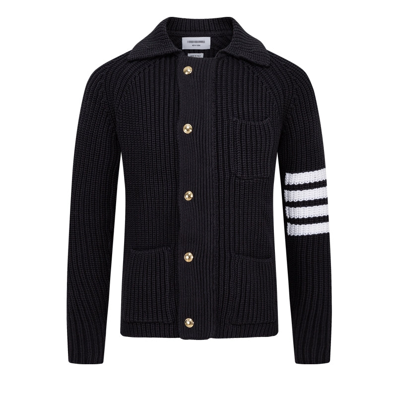 Knitted sweater coat
