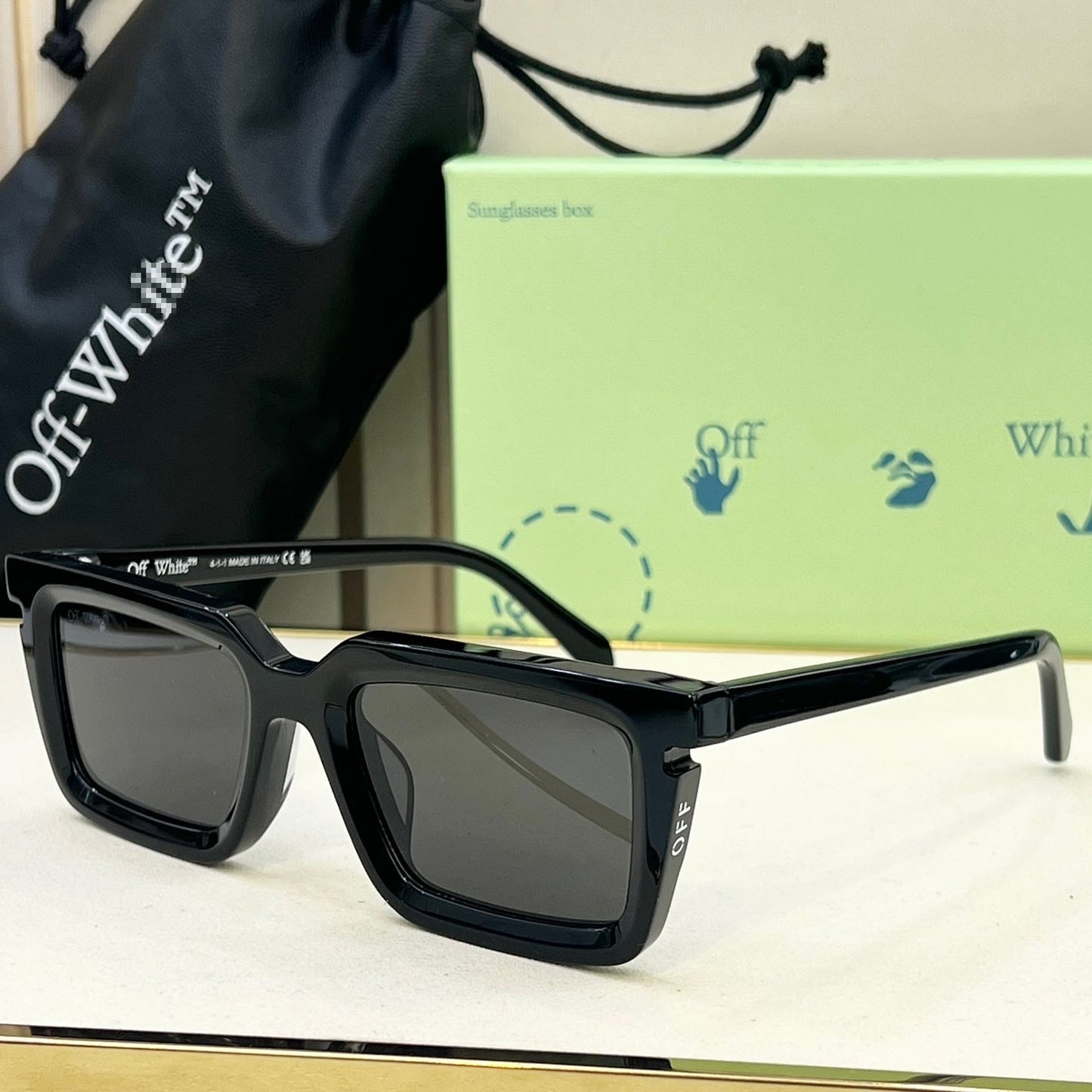 OFF Arrow logo sunglasses#113