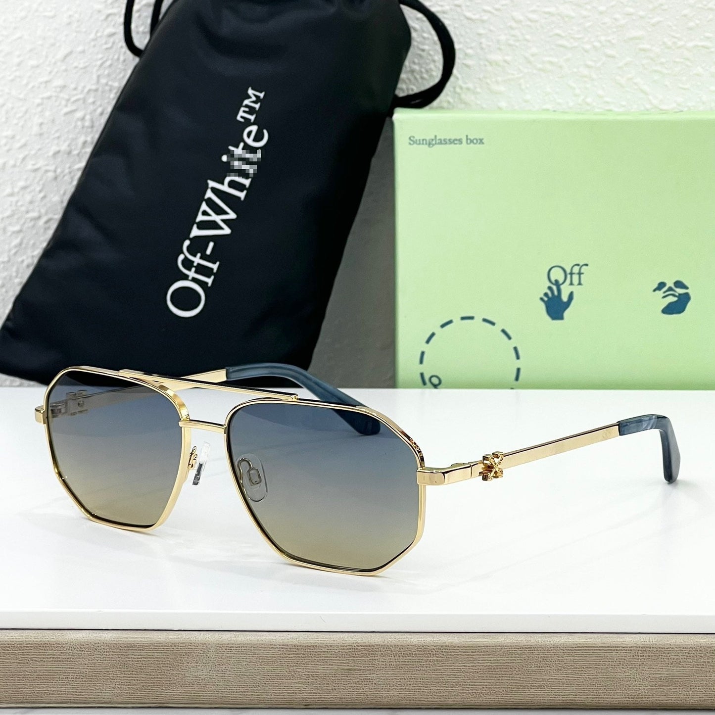 OFF  Arrow logo sunglasses#044