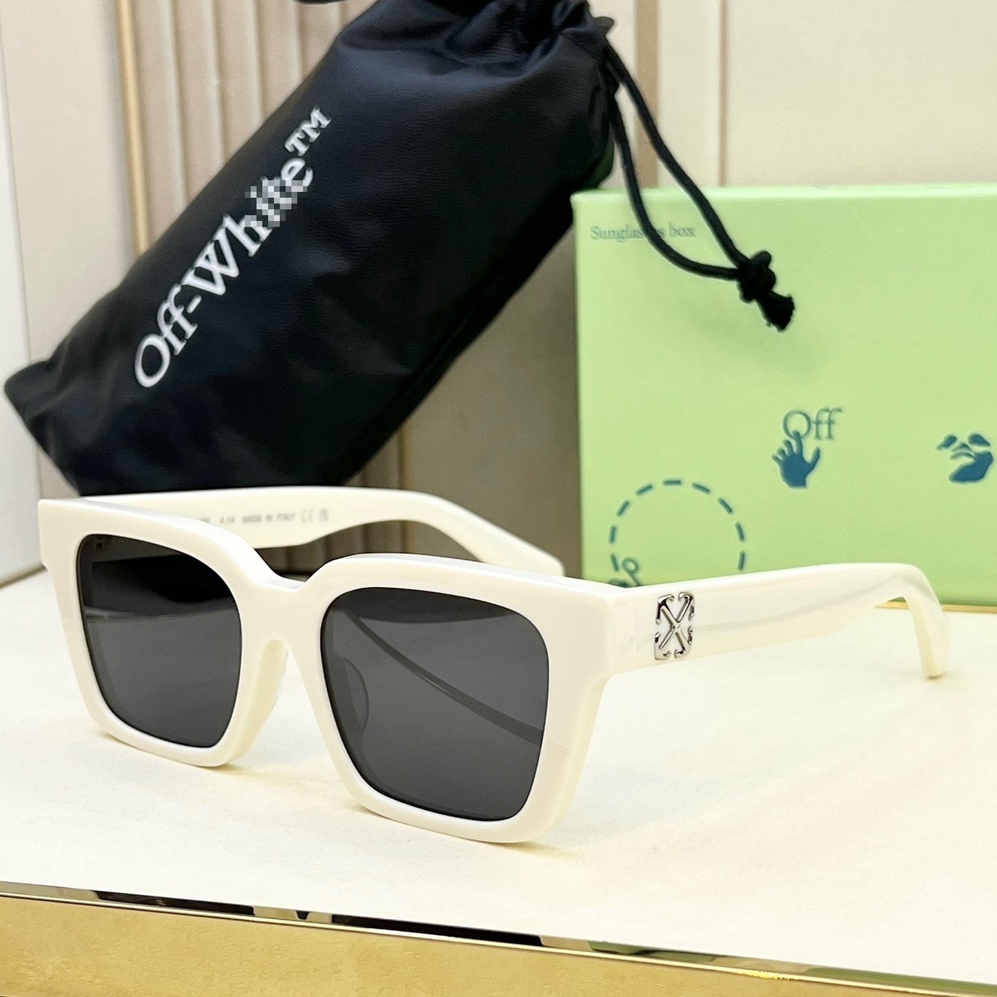 OFF  Arrow logo sunglasses#111