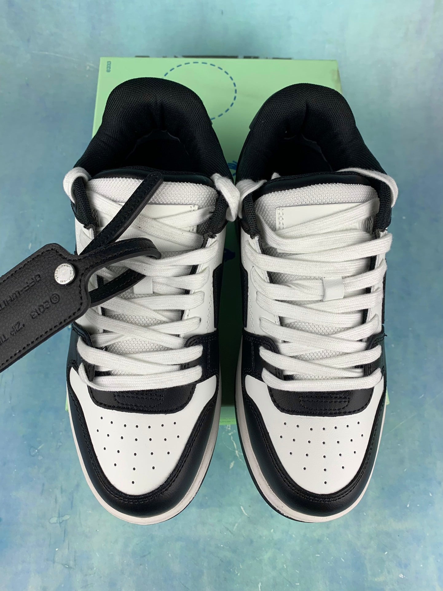Off  White and Black Sneakers