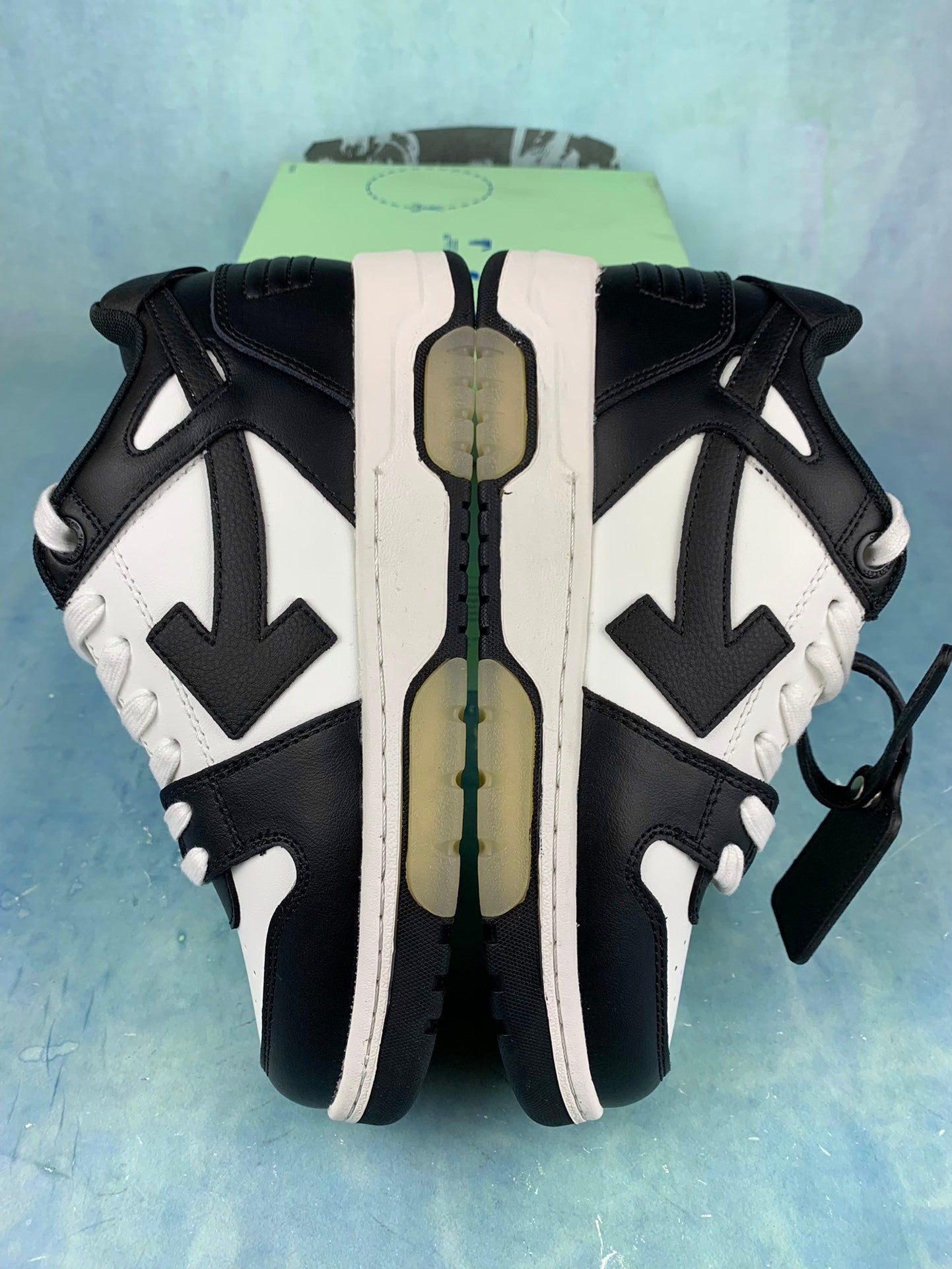 Off  White and Black Sneakers
