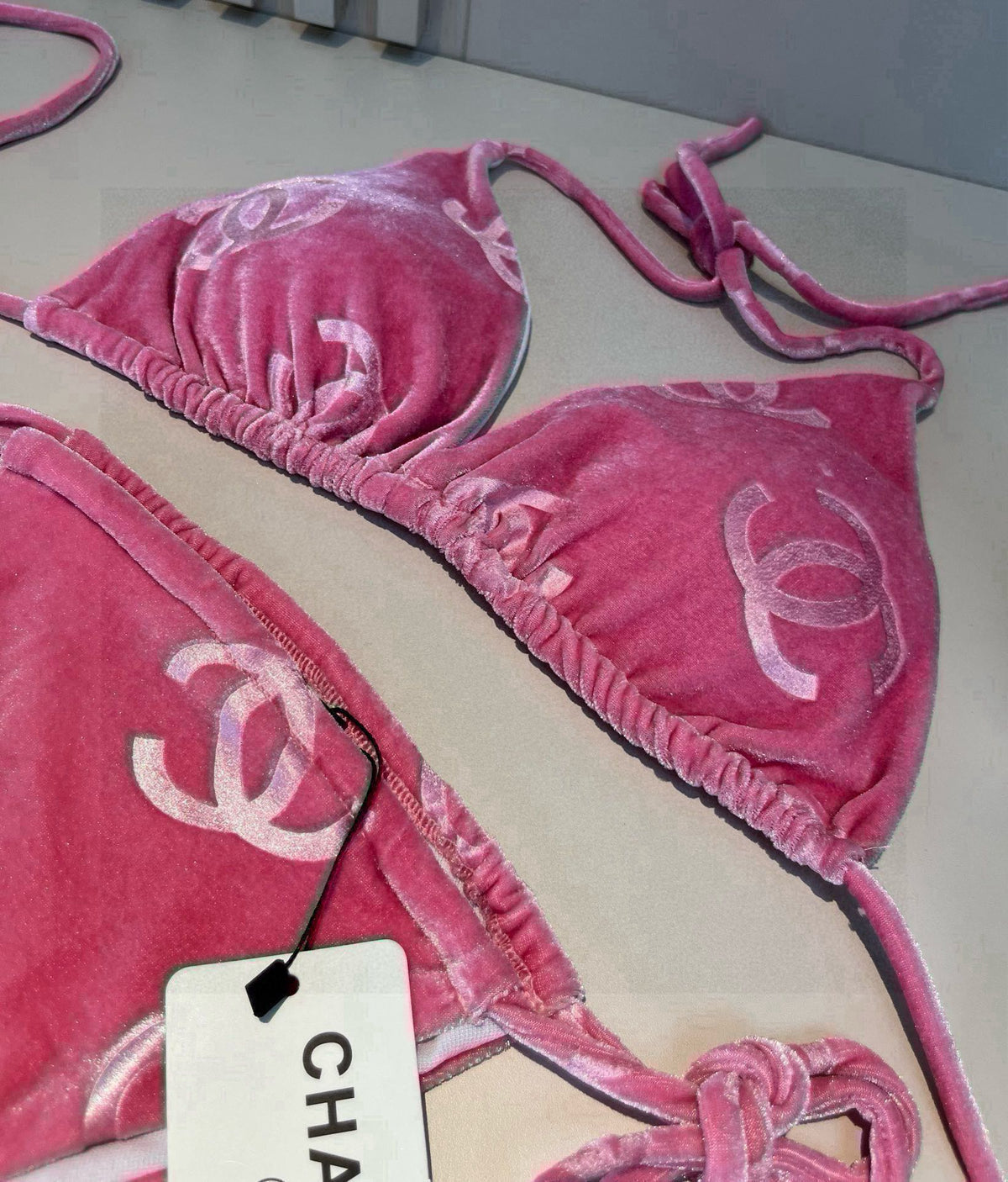 CC BIKINI SWIMSUIT SET IN PINK 624523