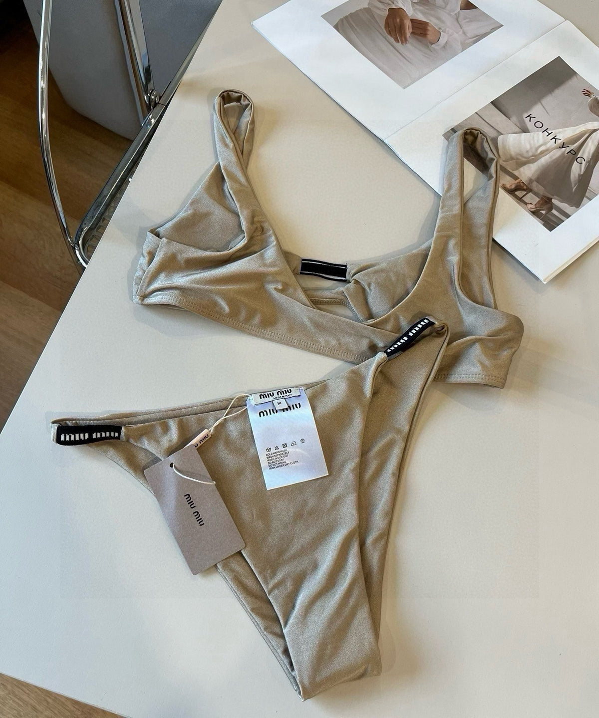MIUMIU BIKINI 25S TWO PIECE IN 742649