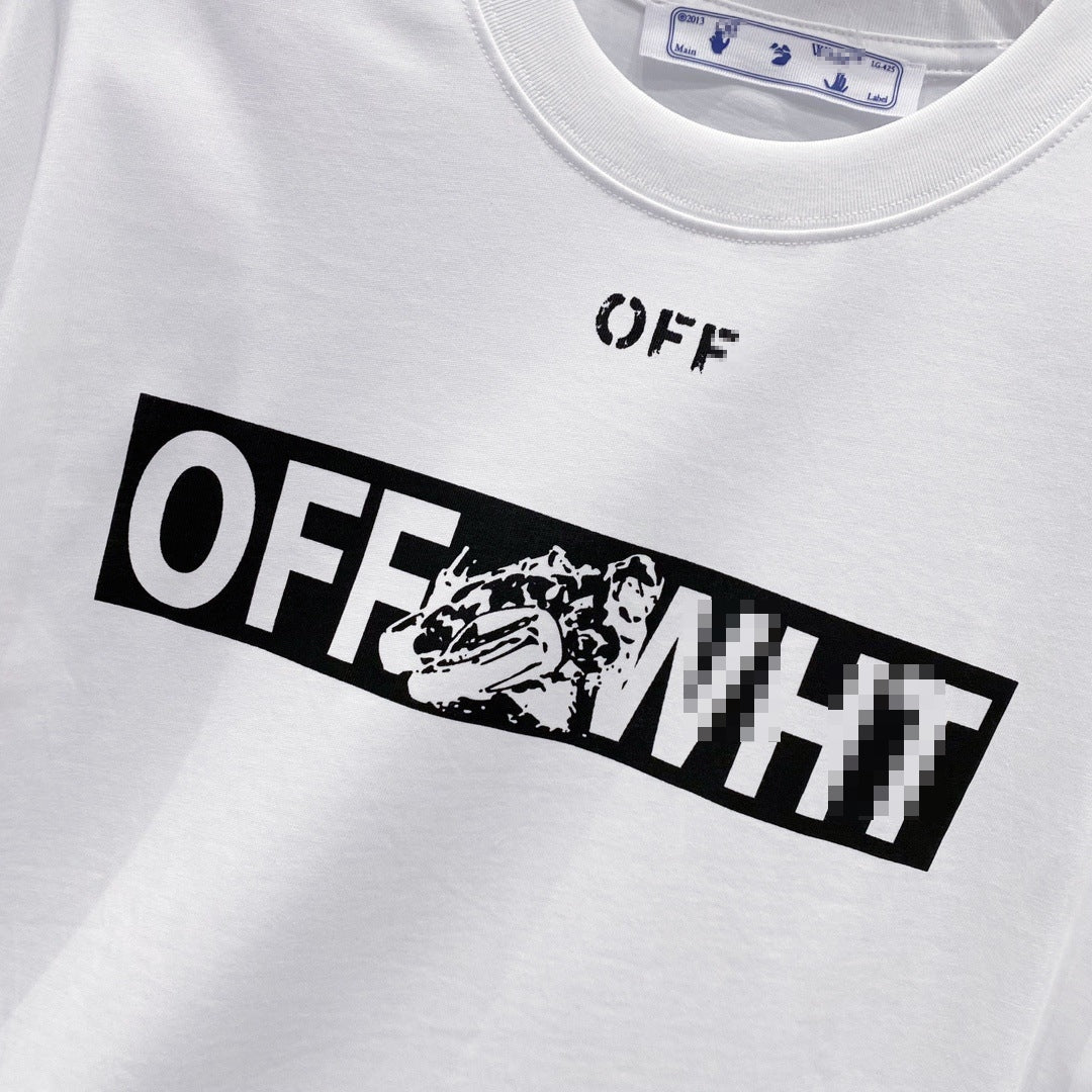 OFF Arrow Logo Cotton T-shirt#34