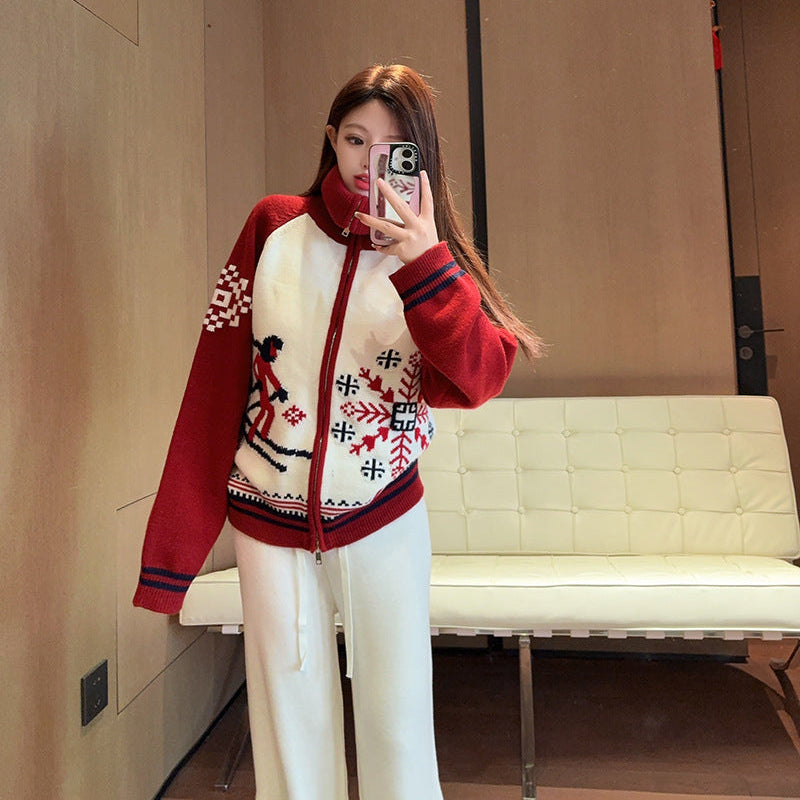 Wool Cardigan Sweater