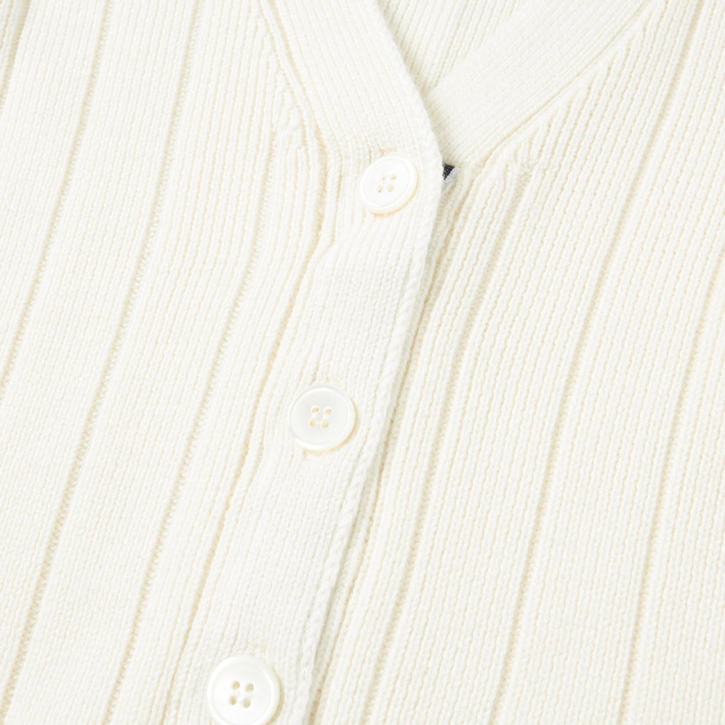 Cotton and wool knitted cardigan