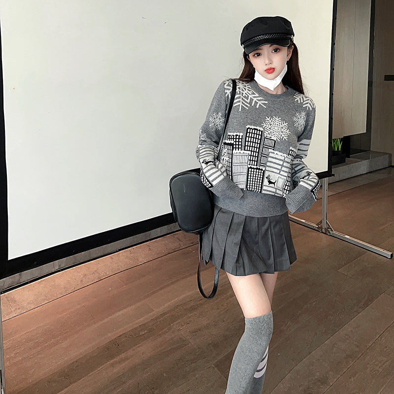 Wool knitted sweater