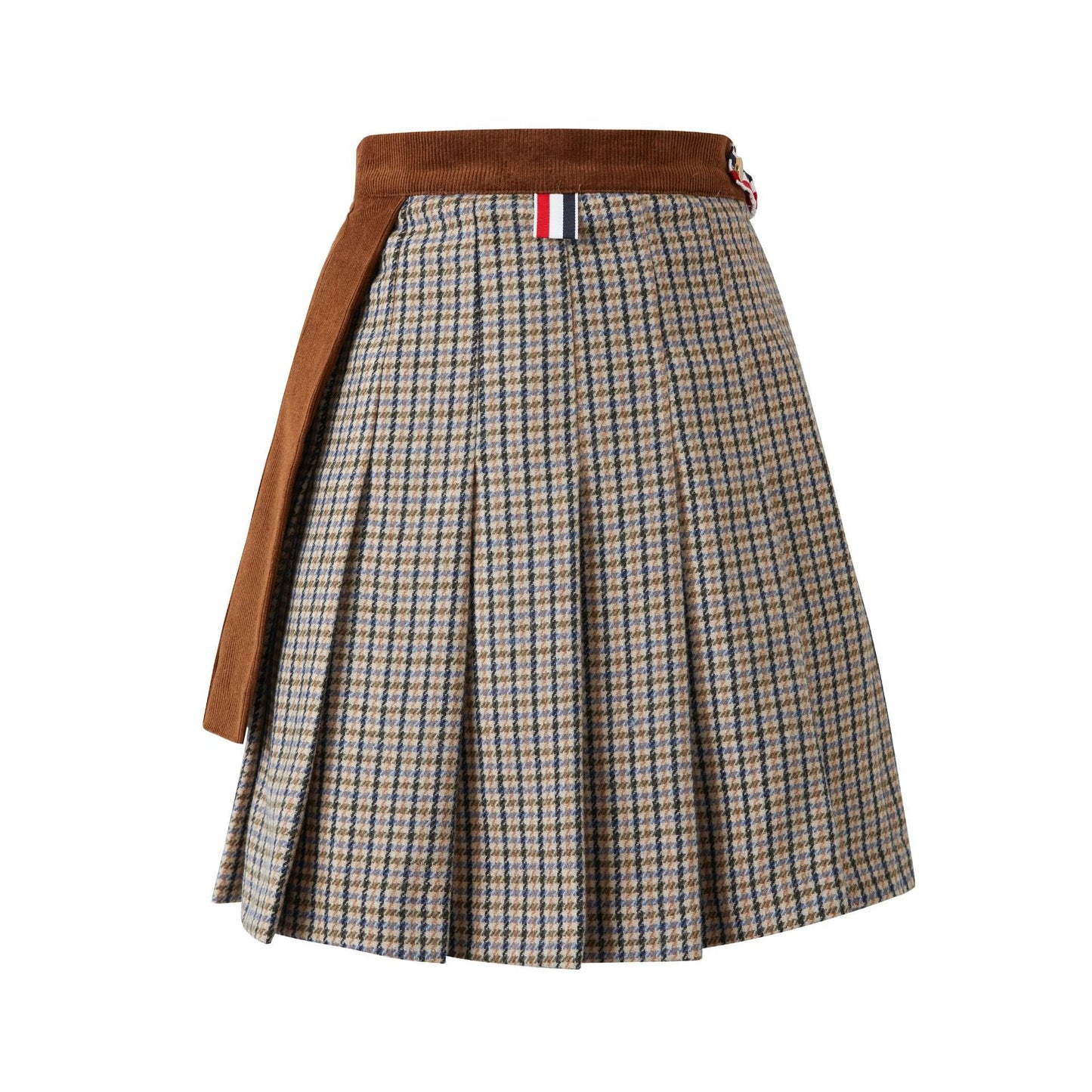 2025 Bow-tie knit sweater + pleated skirt