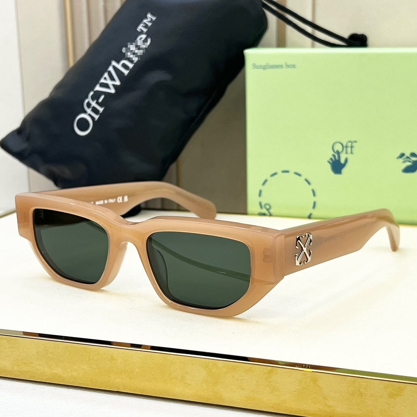 OFF Arrow logo sunglasses#115