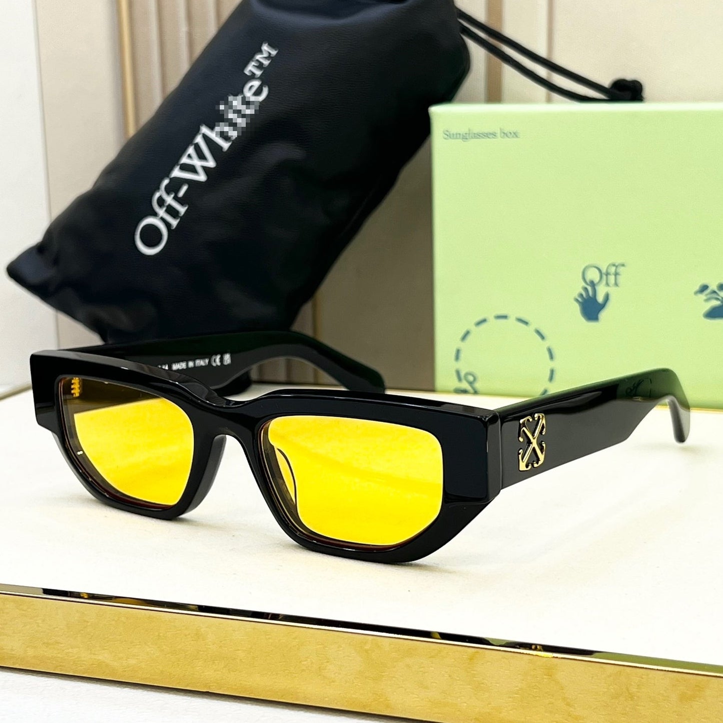 OFF Arrow logo sunglasses#115