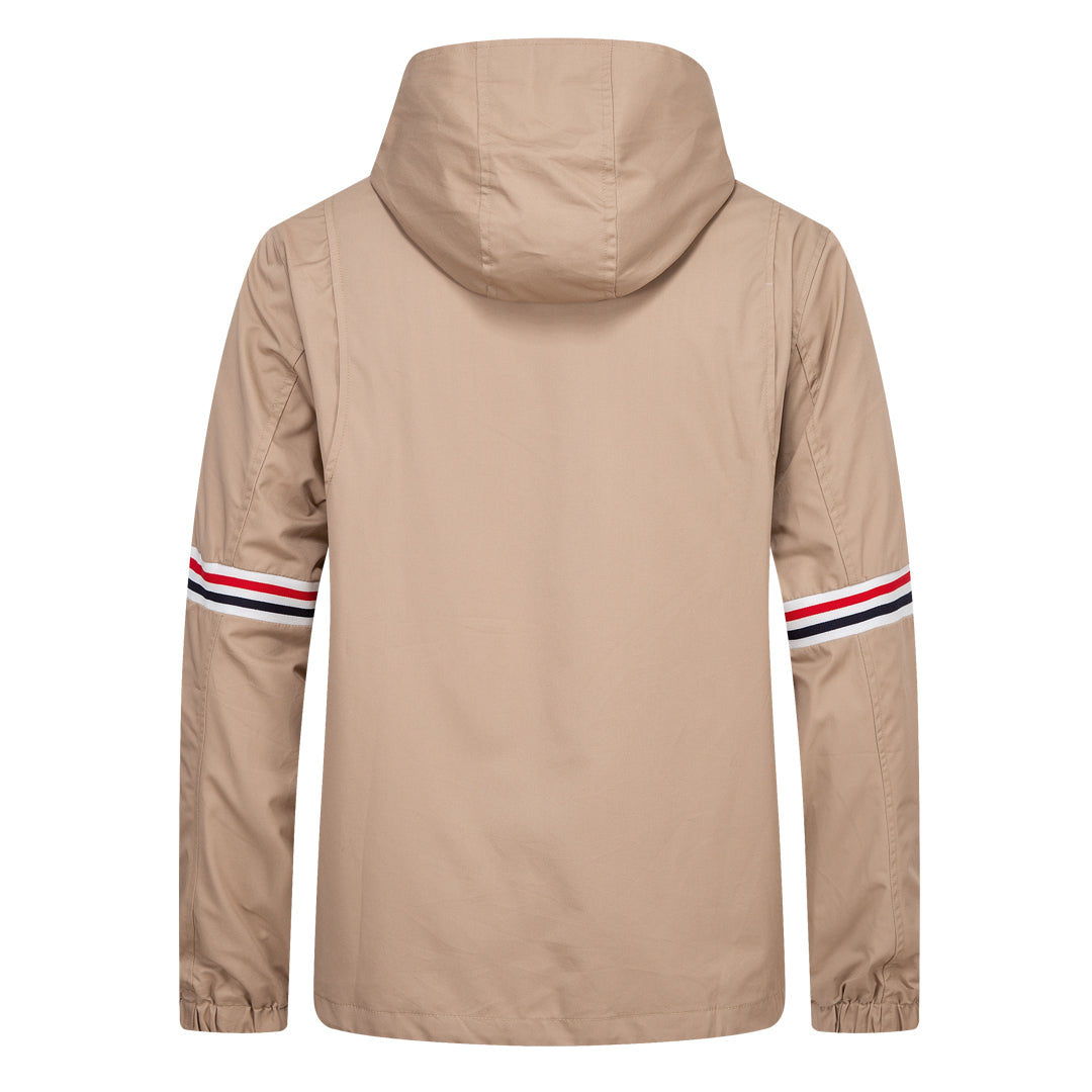 Khaki Hooded Jacket