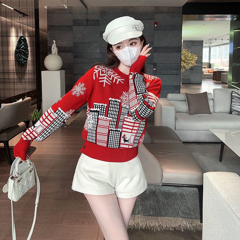 Wool knitted sweater