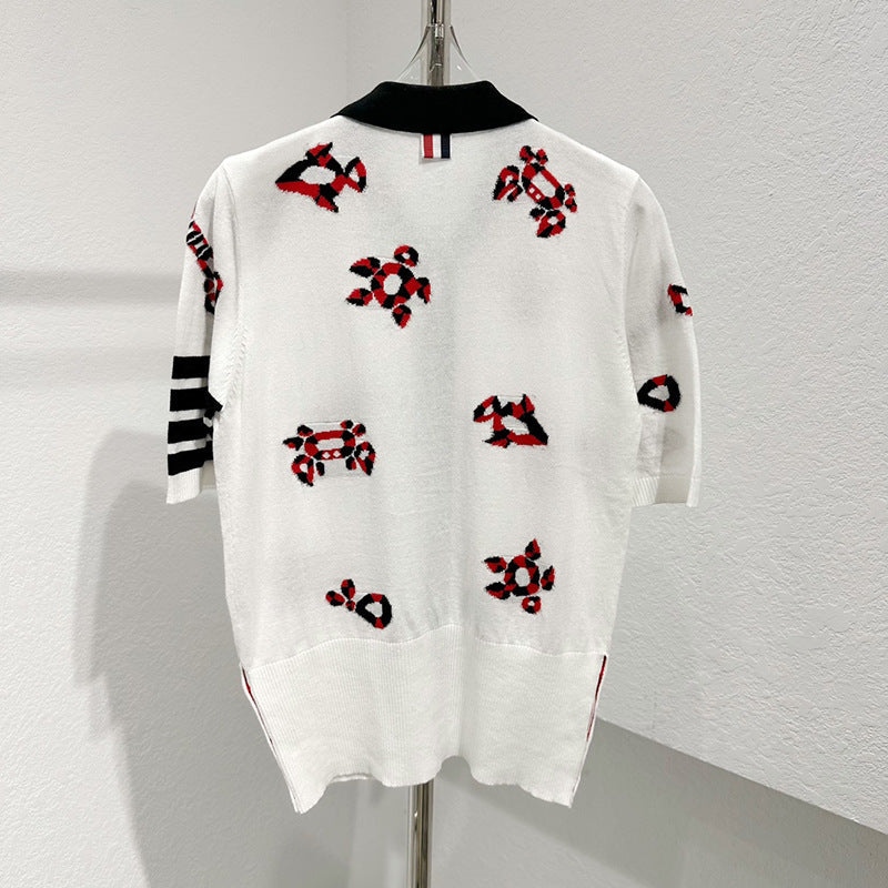Jacquard Cardigan