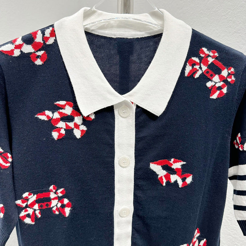 Jacquard Cardigan
