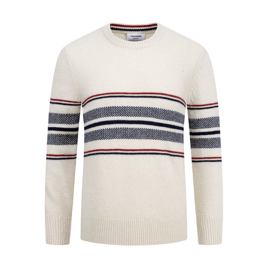 Round neck wool sweater