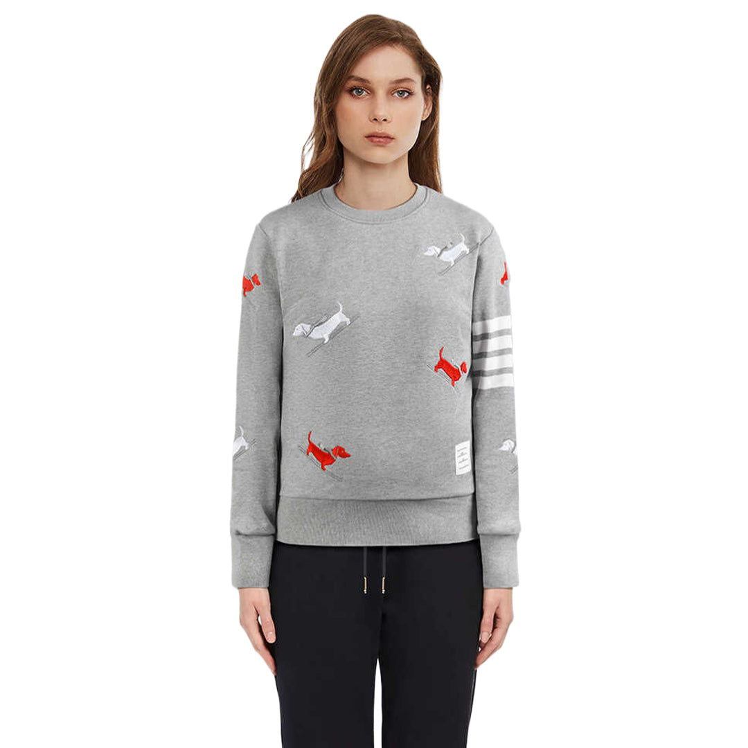 Puppy Embroidery Sweatshirt