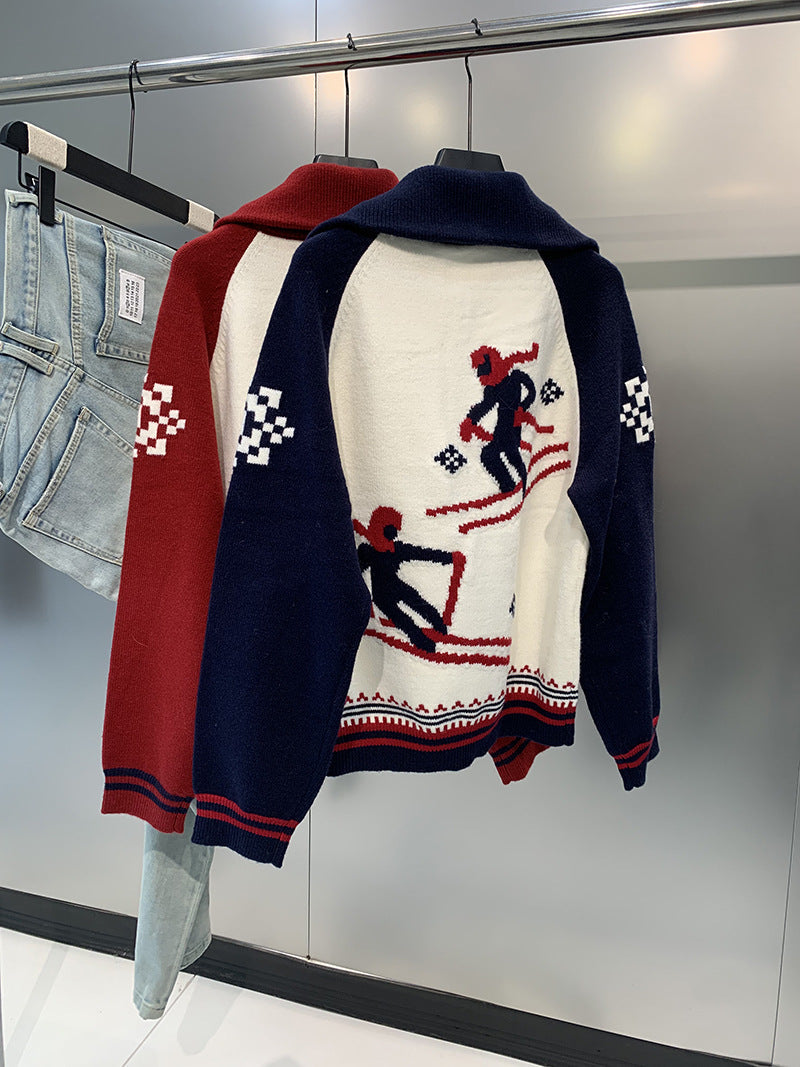 Wool Cardigan Sweater