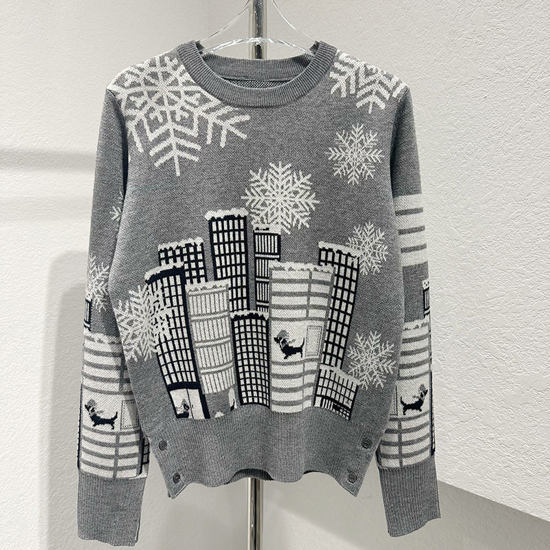 Wool knitted sweater