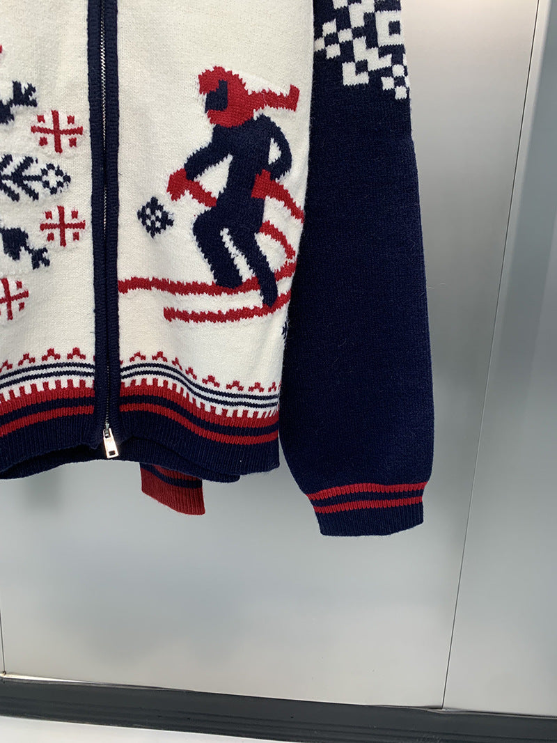 Wool Cardigan Sweater