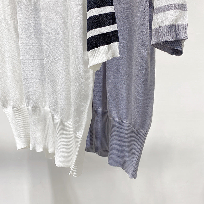 Hollow knit sweater