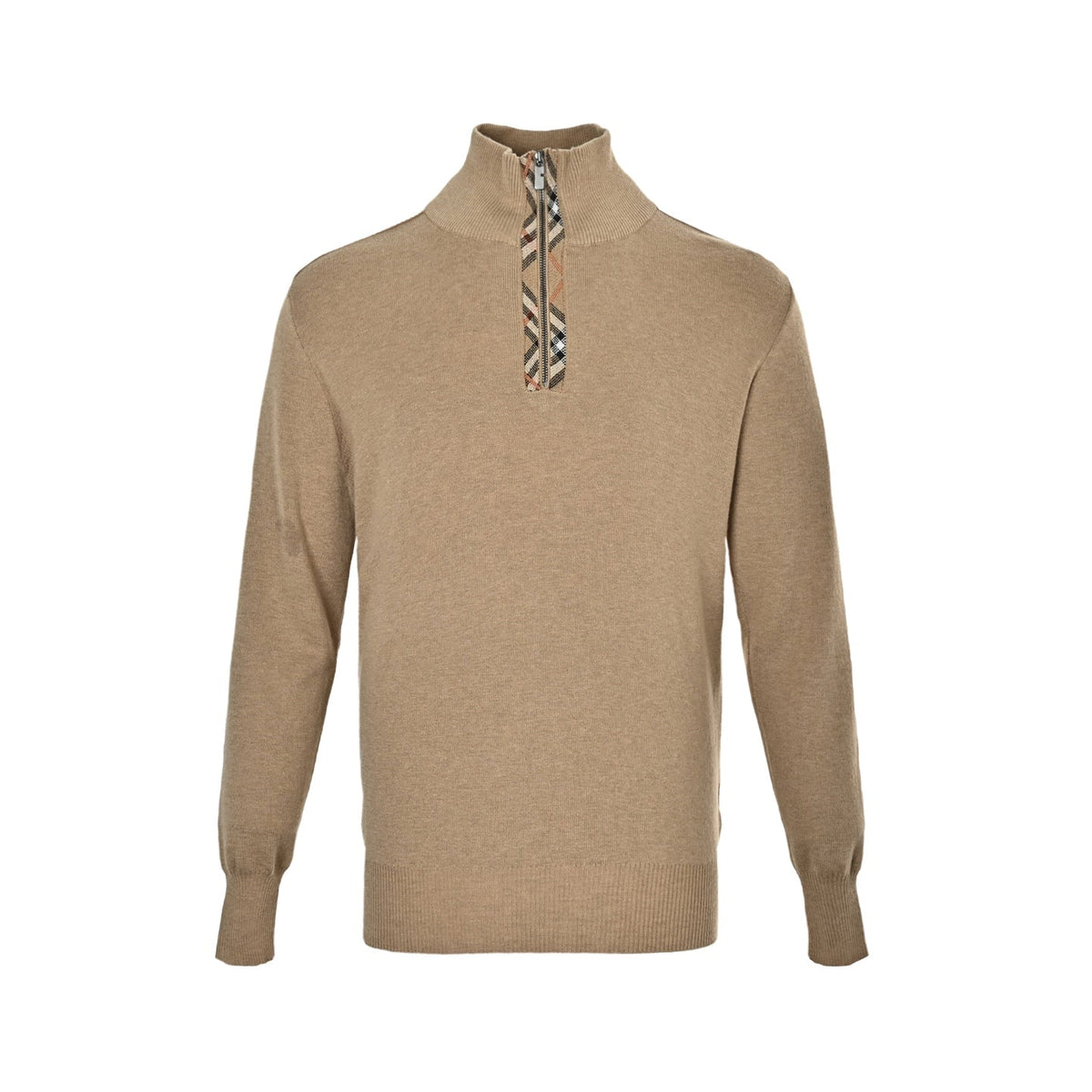 Burberry Half-zip wool knit sweater