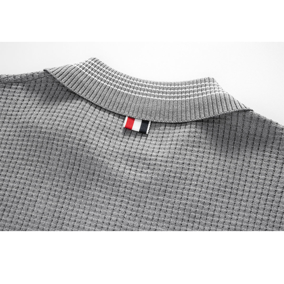Waffle fabric POLO Shirt