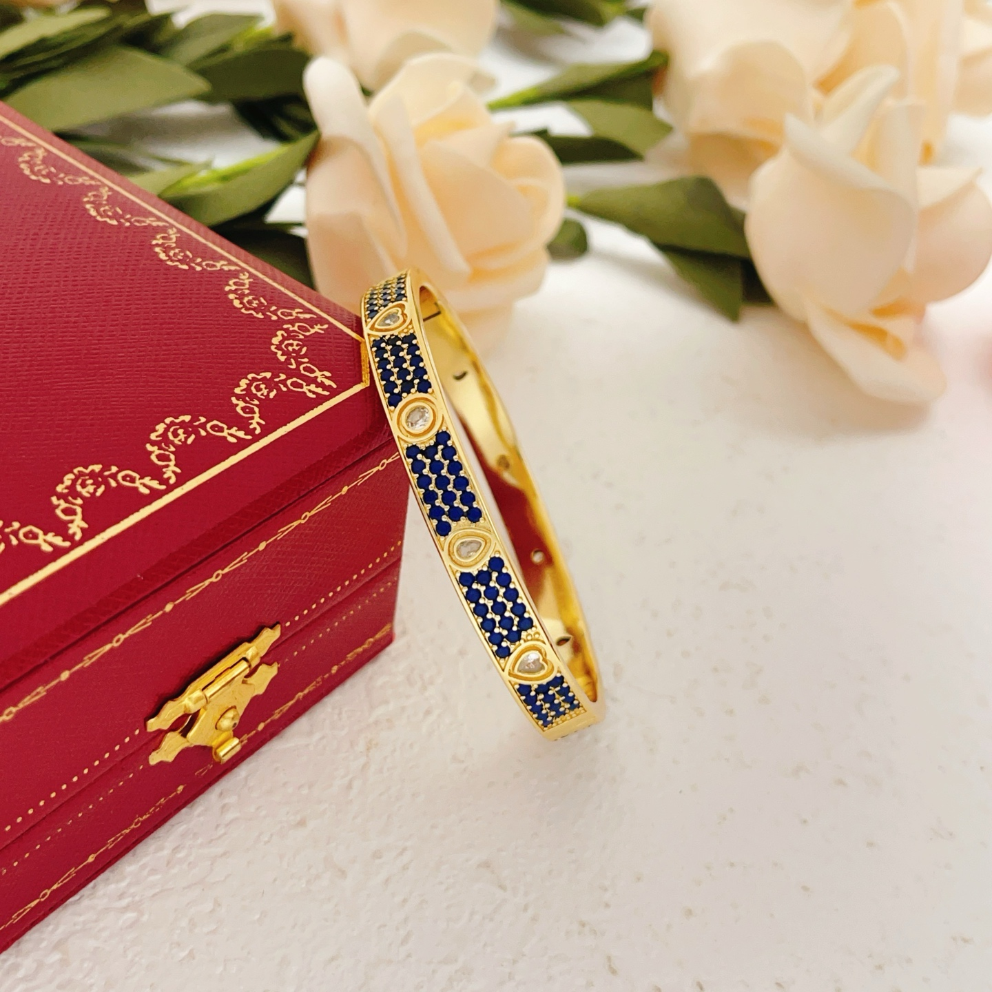 Cartier "Blue" Full-Pavé Bracelet